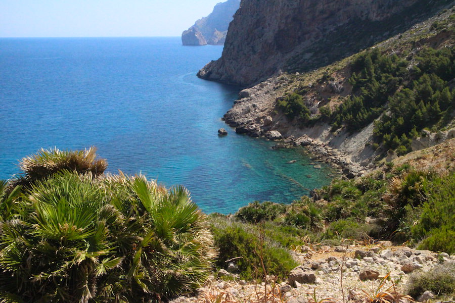 Wanderung Cala Bóquer Mallorca - Blick auf Bucht