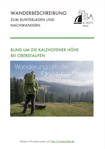Wandern in Oberstaufen - Wanderung Kalzhofener Hoehe - Herunterladbare Wanderbeschreibung