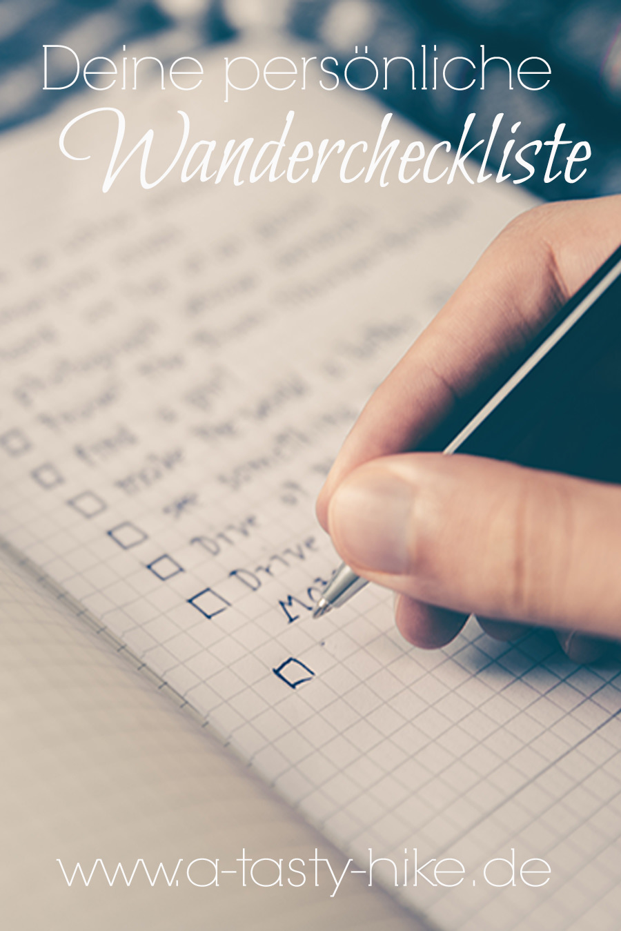 Deine persönliche Wandercheckliste zum kostenlosen Download