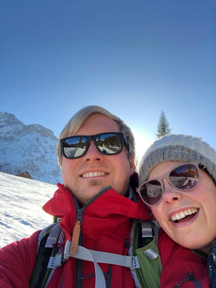 Wandern im Kleinwalsertal - Rundwanderung Baergunthuette - Winterwandern - Christian und Jana