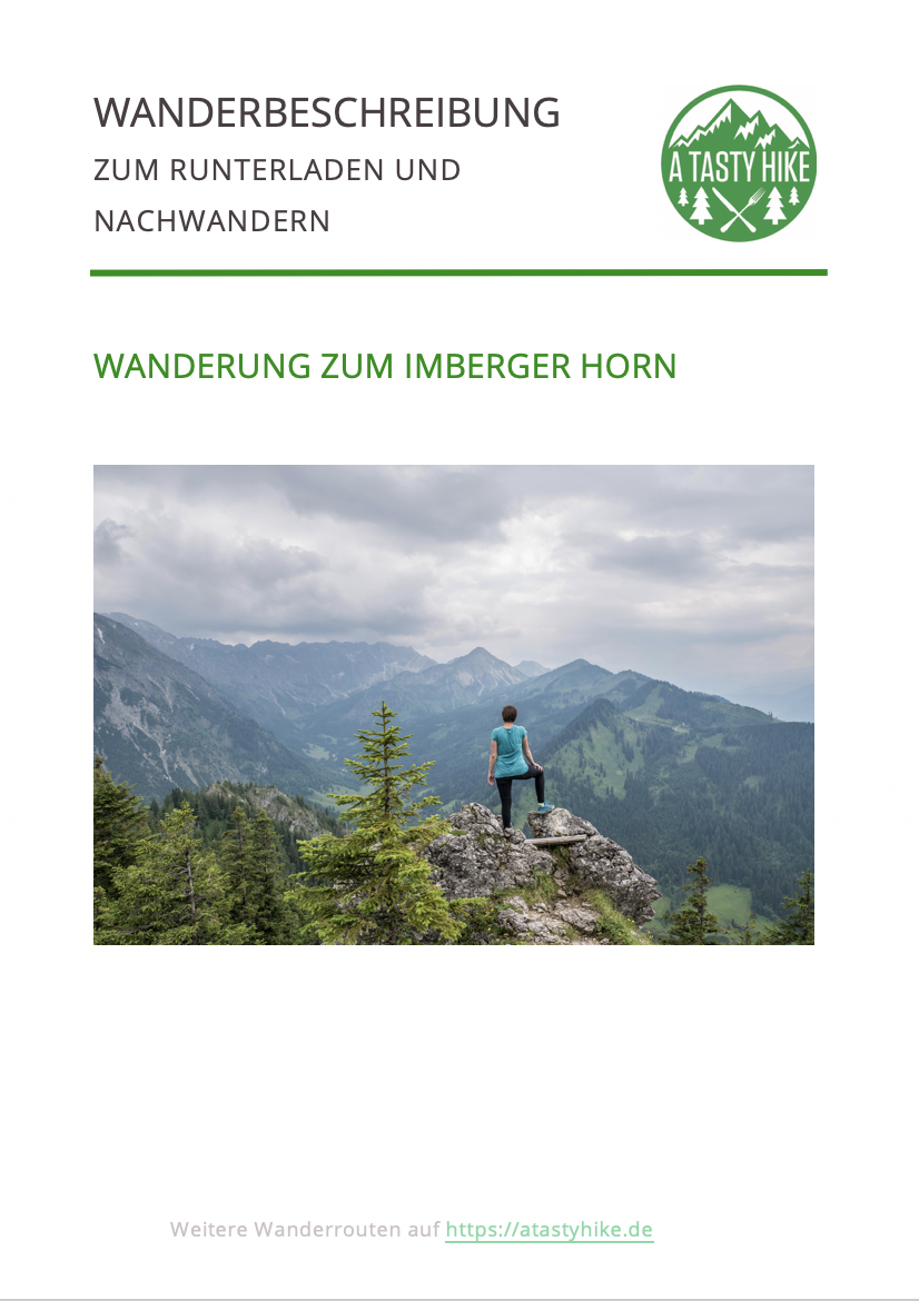 Wandern Bad Hindelang - Imberger Horn - Wanderbeschreibung