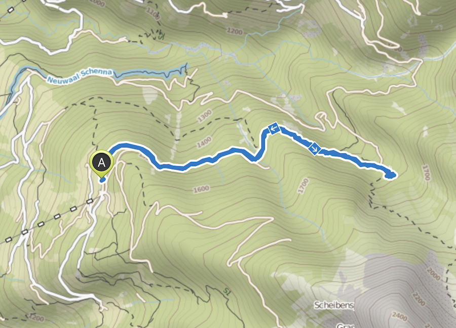 Schenna Wandern - Streitweideralm - Suedtirol - A Tasty Hike - Wanderkarte