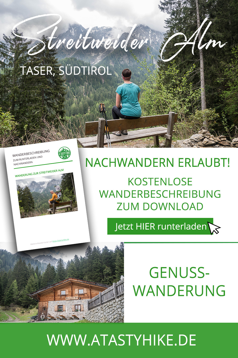 Schenna Wandern – Genussvolle Wanderung zur Streitweideralm am Taser in Südtirol