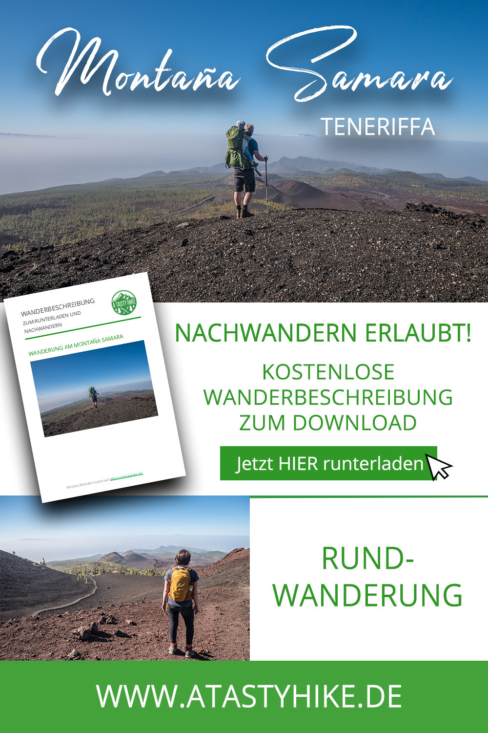 Teneriffa wandern: Leichte Rundwanderung am Montaña Samara im El Teide Nationalpark {enthält Werbung}