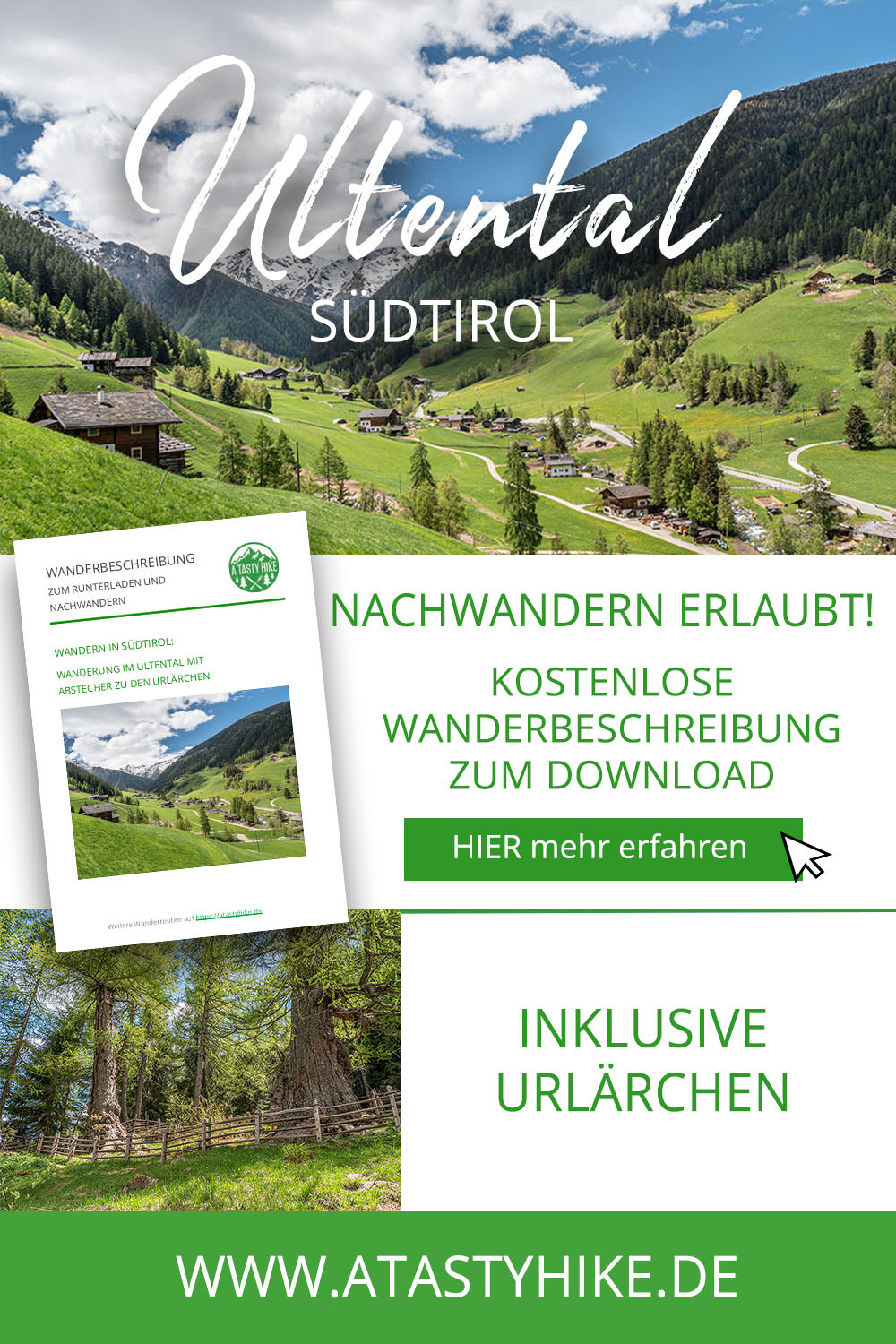 Ultental Südtirol – Wandern auf dem Ultner Höfeweg mit Zwischenstop bei den Urlärchen