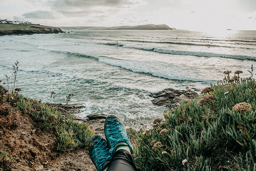 A Tasty Hike - Kuestenwanderung Cornwall - Polzeath - Ausblick Meer