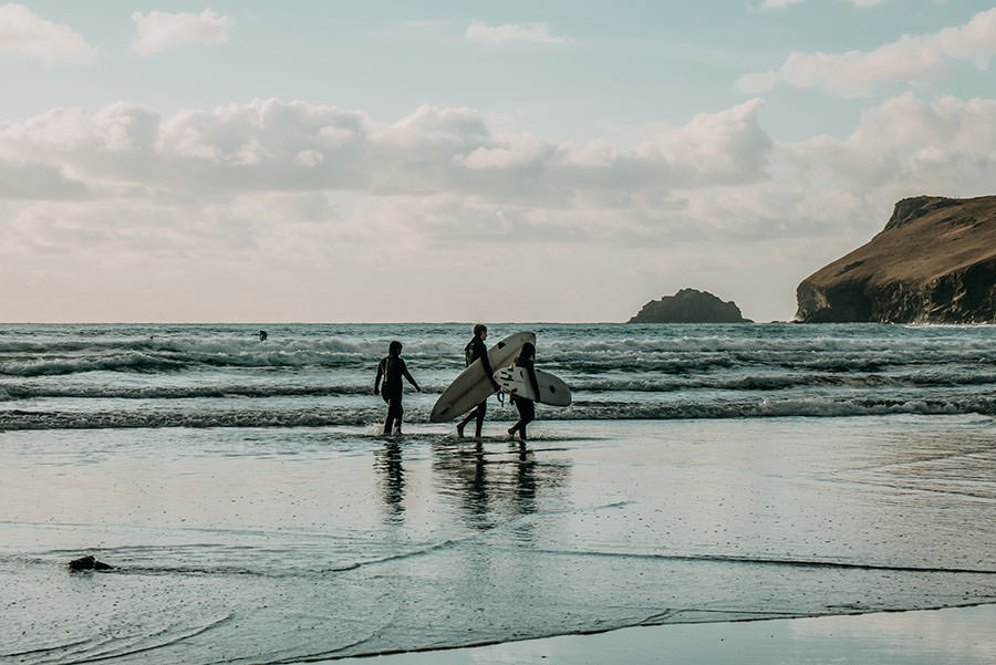 A Tasty Hike - Kuestenwanderung Cornwall - Polzeath - Surfer