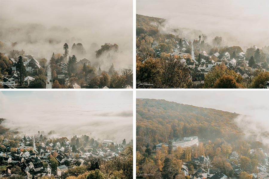 Tagesausfluege Hessen - Secret Places in Hessen - Taunus - Wanderung Dettweiler Tempel - Nebel