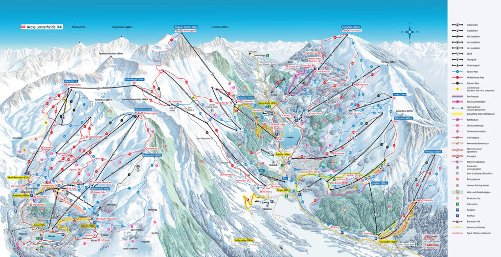 Arosa-Lenzerheide-Pistenplan