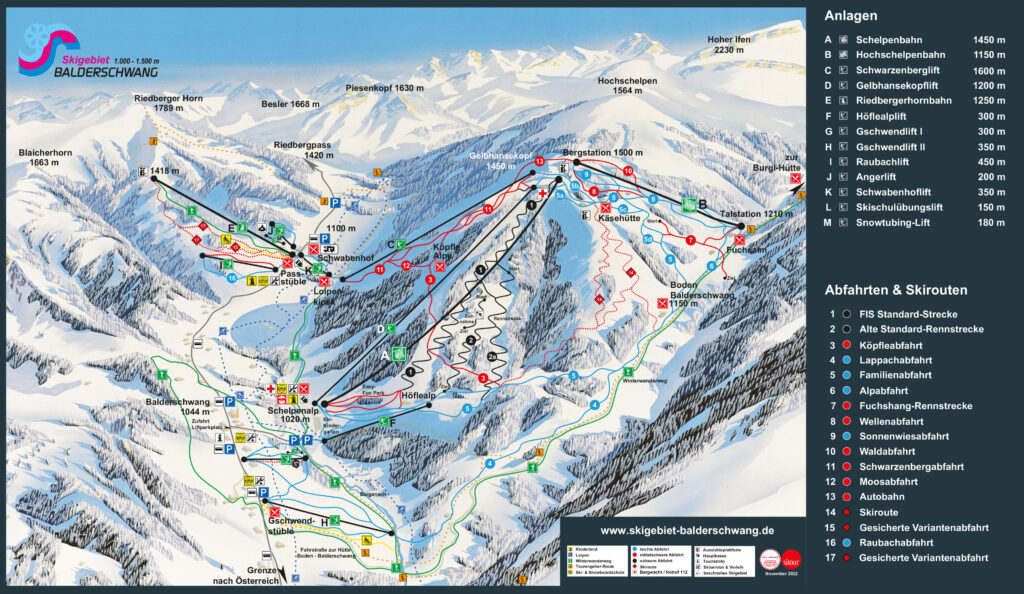 Skigebiet Balderschwang Allgäu Deutschland