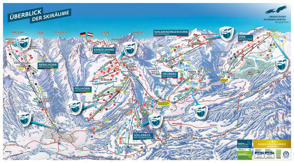 Skigebiet Oberstdorf Söllereck Allgäu Deutschland