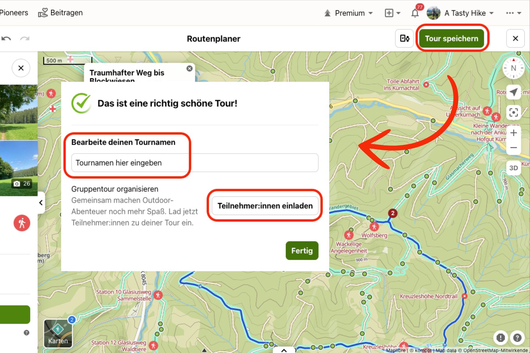 Komoot Geplante Touren Als Gemacht Markieren