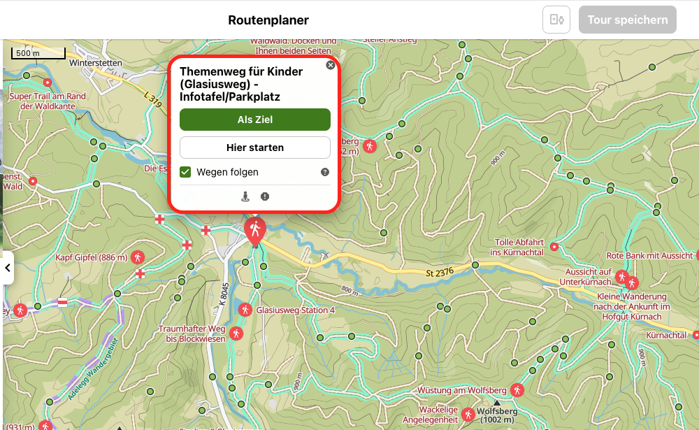 komoot Routenplanung 3