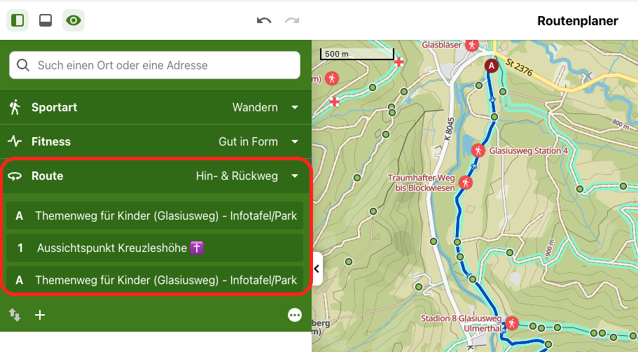 komoot Routenplanung 5