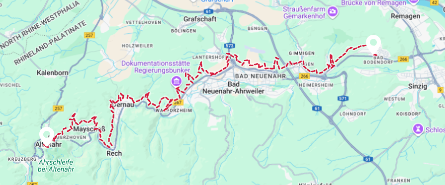 Wandern im Ahrtal_Rotweinwanderweg Übersichtskarte
